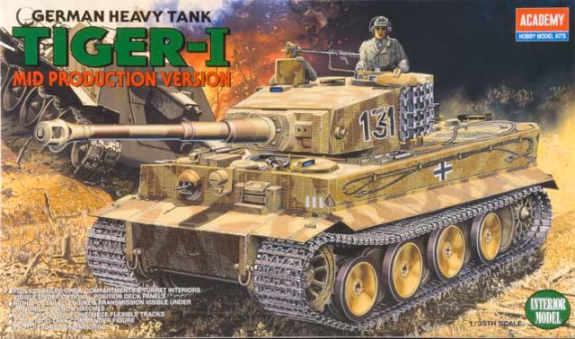 Academy 1/35 Tiger 1 - Mid Production With Interior